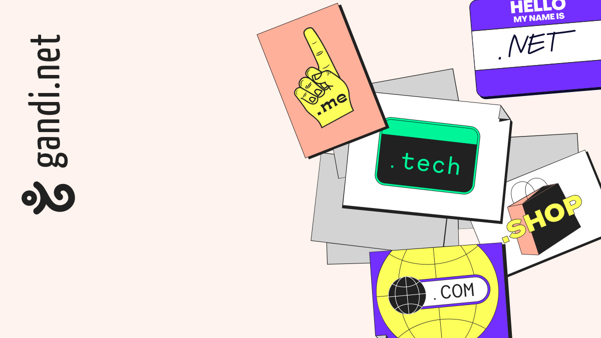 Buy a domain name choose from over 750 domain endings